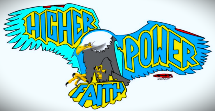 Get the brand-new Higher Power Eagle design on your body and represent. 