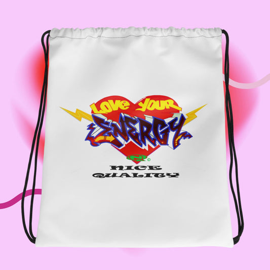 Higher power energy drawstring bag