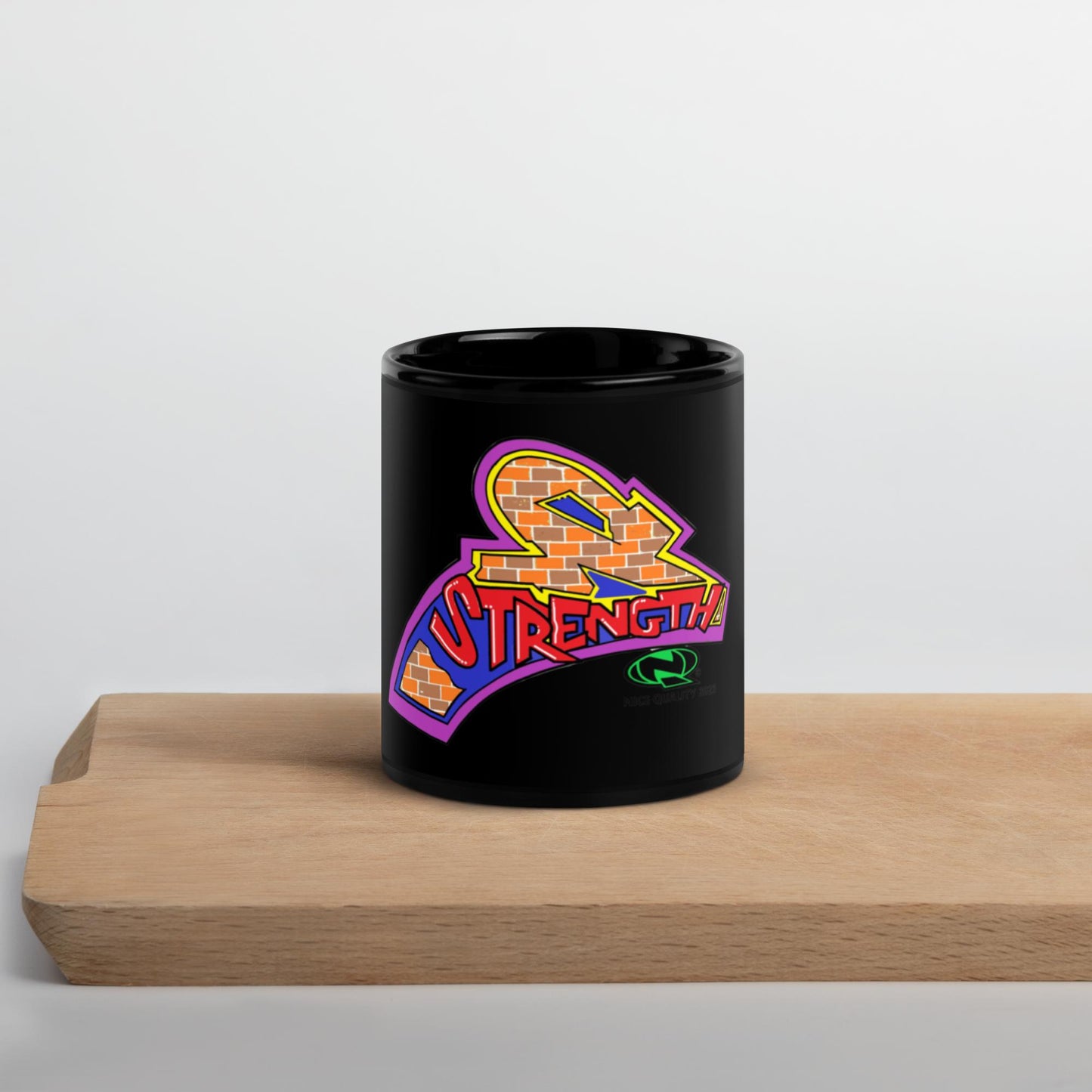 Higher power black Glossy Mug