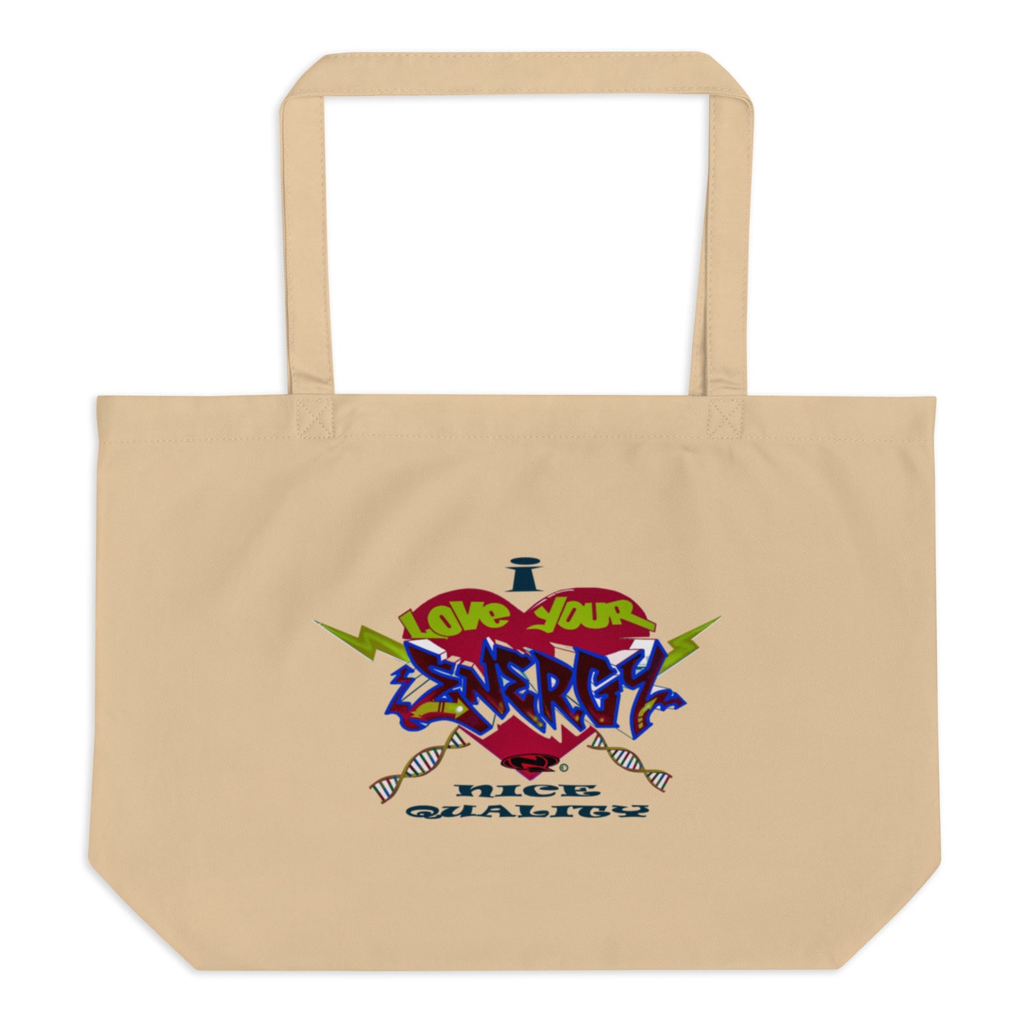 Large organic tote bag
