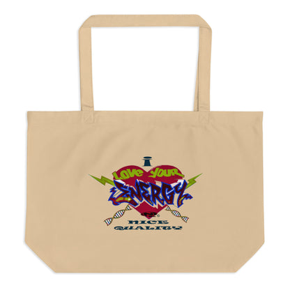 Large organic tote bag