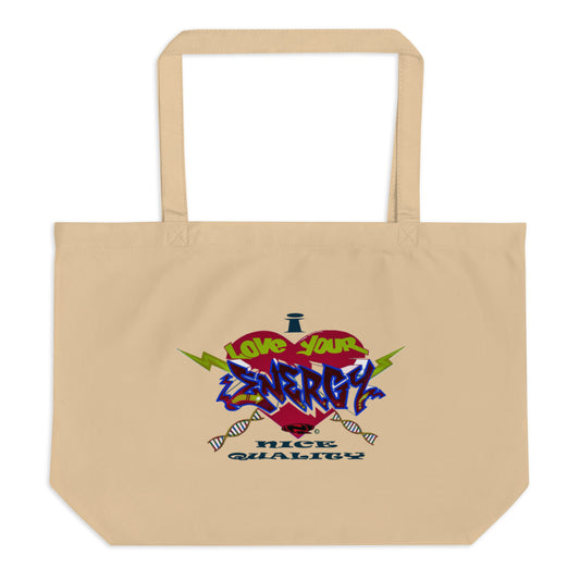Large organic tote bag