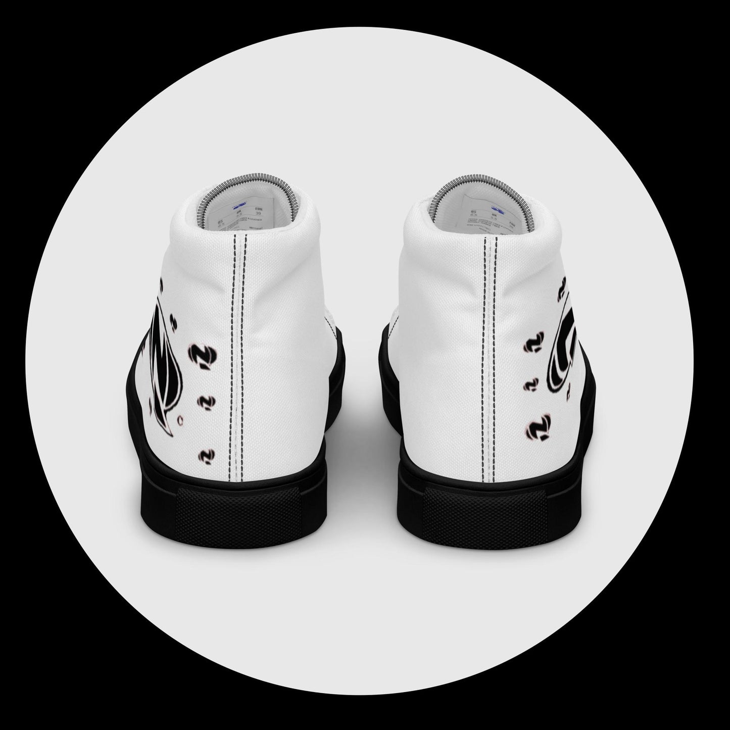 Men’s high top canvas shoes